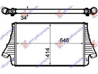 INTERCOOLER SAAB 45172 2006-> Radiator intercooler 1 9 CDTI 647x415x34 PIESA NOUA ANI 2006 2007 2008 2009 2010