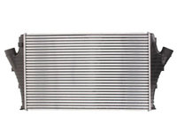 Intercooler Saab 9.3, 02.2008-2013, motor 1.9 TTiD 96/118/132kw, 1.9 TiD 88/110kw, diesel, cu/fara AC, aluminiu brazat/plastic, 647x401x30 mm, Valeo,