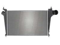 Intercooler Saab 9.5, 09.1997-07.2010, motor 2.0 T, 2.3 T, 3.0 V6 T, benzina, 1.9 TiD, 2.2 TiD, 3.0 TiD, diesel, cu/fara AC, aluminiu brazat/plastic, 582x357x30 mm,