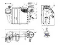 Intercooler SEAT LEON (1M1) (1999 - 2006) LORO 053-018-0008