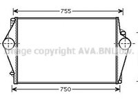 Intercooler VOLVO V70 II SW AVA VO4136