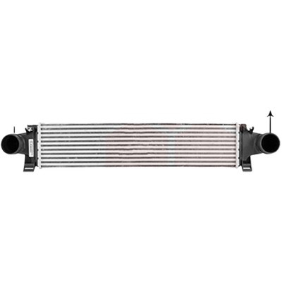 Intercooler VOLVO XC60 1 2008->2017 pentru T5, T5 Confort, perioada 2010 2011 2012 2013 2014 2015 2016 2017 PIESA NOUA grosime mm 75, diametru admisie mm 66, diametru evacuare mm 66,