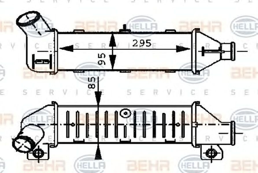 Intercooler VW CADDY II combi 9K9B HELLA 8ML 376 723-251