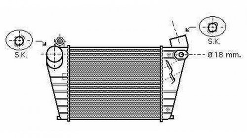 INTERCOOLER VW GOLF 4 1997->2005 Radiator int