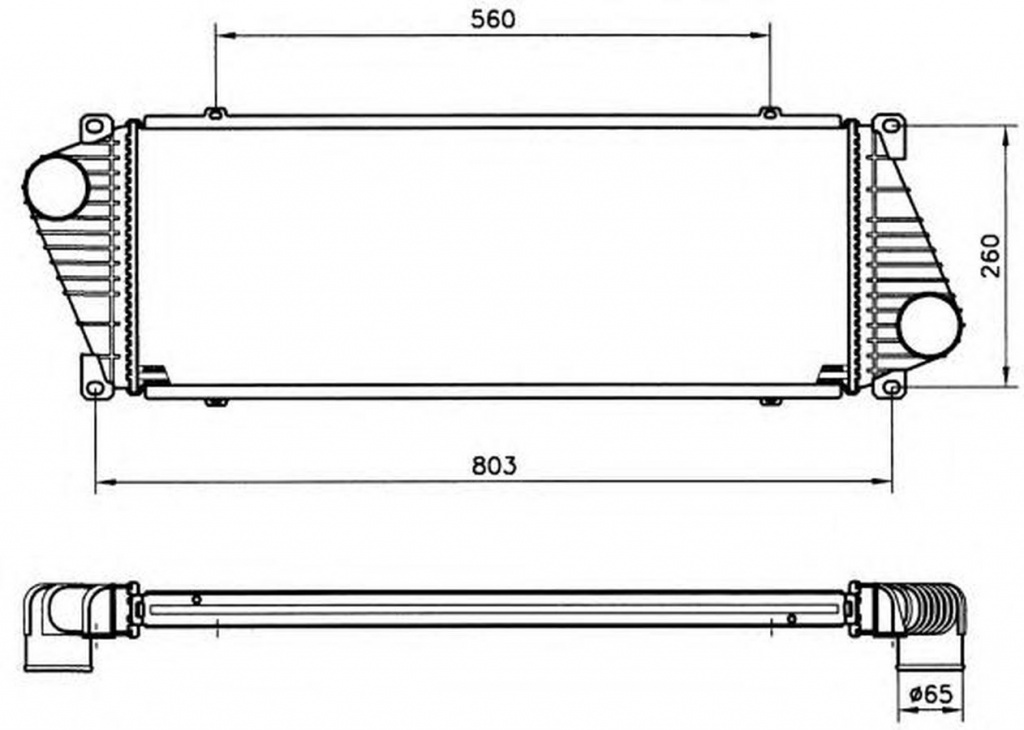 Intercooler VW LT 28-35 II bus 2DB 2DE 2DK NRF 308