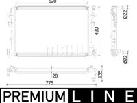 Intercooler VW PASSAT B8 (3G2, CB2) MAHLE CIR 38 000P