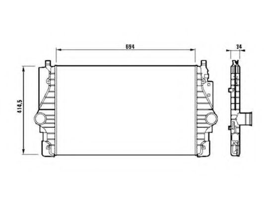 Intercooler VW PASSAT Variant (3B6) (2000 - 2005) 