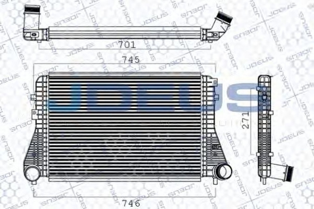 Intercooler VW PASSAT Variant 3C5 JDEUS 801M03A