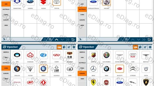Interfata Diagnoza Multimarca VPECKER Xtuner WIFI