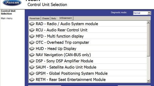 Interfata diagnoza tester scanner FOCOM - Ford Vcm OBD - FORD