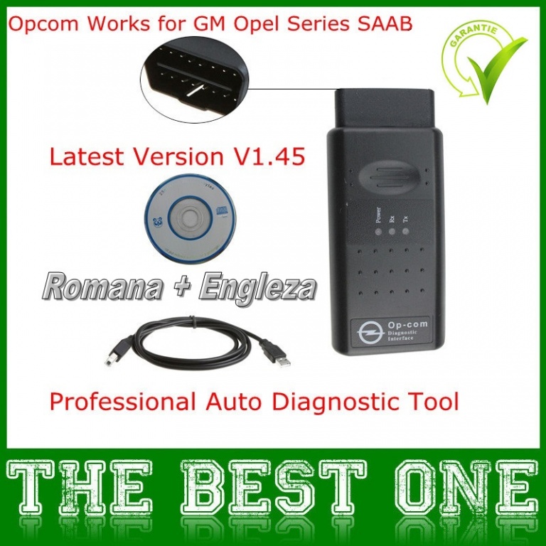 Interfata tester diagnoza Opel OPCOM limba engleza