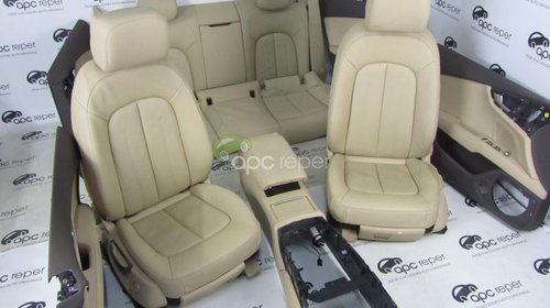 Interior Audi A7 4G8 Piele Bej / Crem Scaune Piele Incalzite Originale