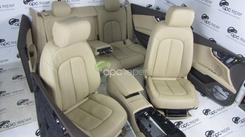 Interior Audi A7 4G8 Piele Bej / Crem Scaune Piele Incalzite Originale