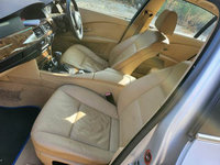 Interior BMW E60 2005 (piele crem , scaune electrice)