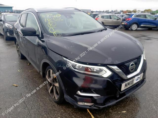 Barre Tetto Per Nissan Qashqai 2 (J11) 2017-2021 - 2 Barre In Alluminio Anodizzato Nero, Portata 75 Kg