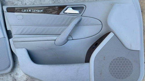 Interior Complet Piele Alba/ Gri Mercedes C Class W203