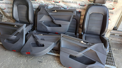 Interior Complet Semi-piele cu incalzire si masaj,fete usi cu lumini ambientale Vw Golf 7 Hatchback