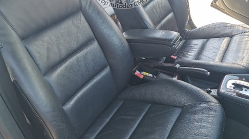 Interior piele Audi A6 C5 berlina negru incalzire scaune si bancheta