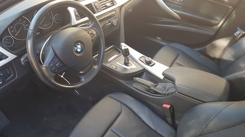 Interior piele neagra BMW F30, scaune electri