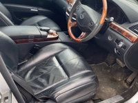 Interior piele scaun bancheta reglabila individual negru sofer S Class w221 s320 motor 3.0cdi LONG