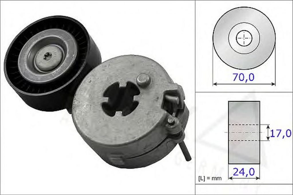 Intinzator curea AUDI A4 Avant 8K5 B8 AUTEX 654838