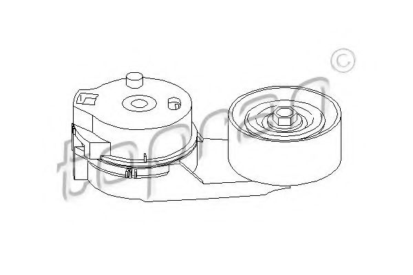Intinzator curea, curea distributie VW LT II bus (2DB, 2DE, 2DK) (1996 - 2006) TOPRAN 112 976 piesa NOUA