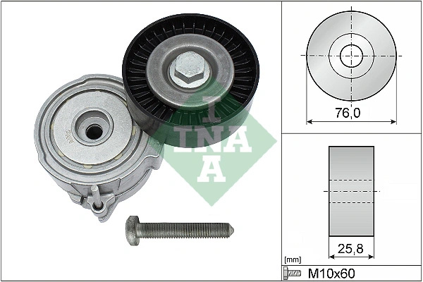 Intinzator curea distributie INA AUDI A4 B7 Avant (8ED) 2005-2008 - 534 0375 10