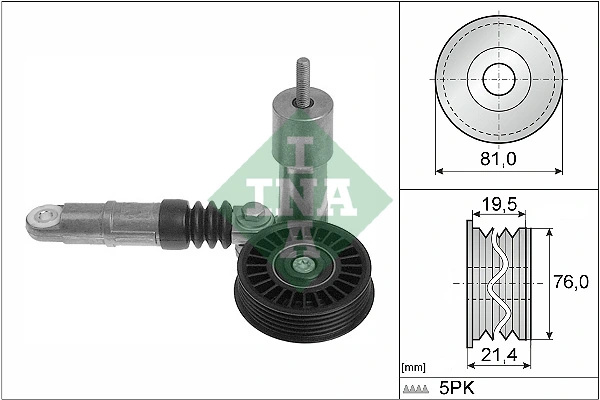 Intinzator curea distributie INA VW PASSAT B5 (3B2) 1998-2000 - 534 0014 10