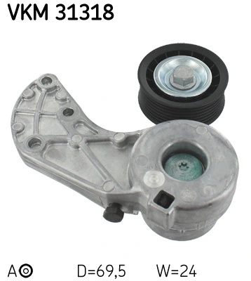 Intinzator curea distributie SKF VW PHAETON (3D1, 3D2, 3D3, 3D4, 3D6, 3D7, 3D8, 3D9) 2008-2016 - VKM 31318