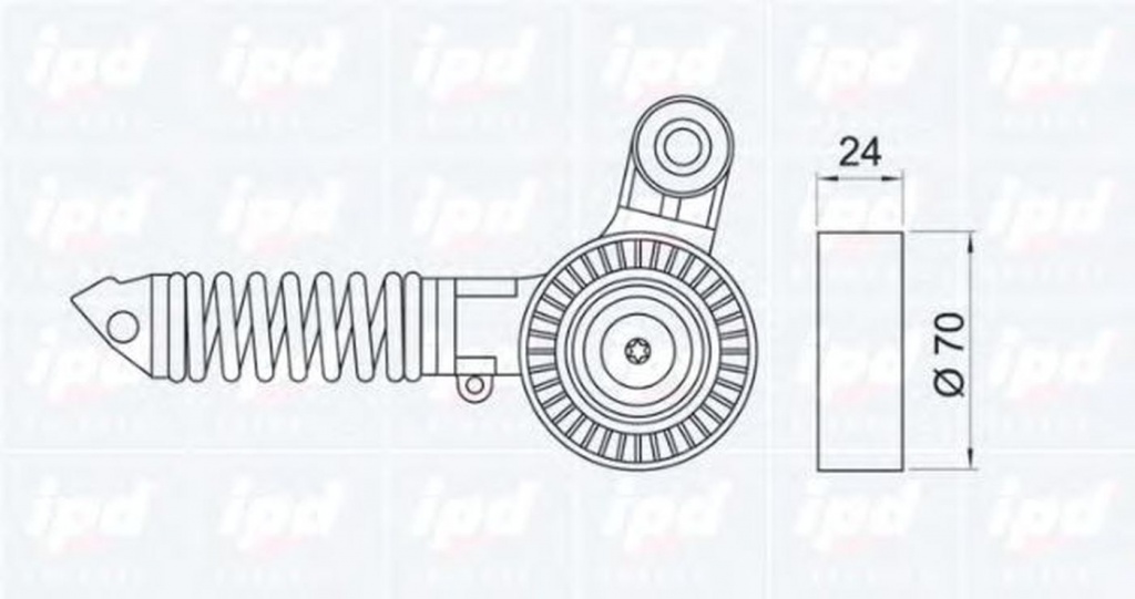 Intinzator curea OPEL CORSA C F08 F68 IPD 100986
