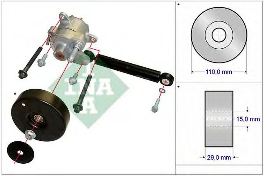 Intinzator curea SSANGYONG KYRON INA 533011610