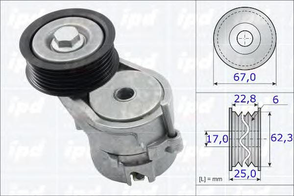 Intinzator,curea transmisie AUDI A3 (8P1), VW RABB