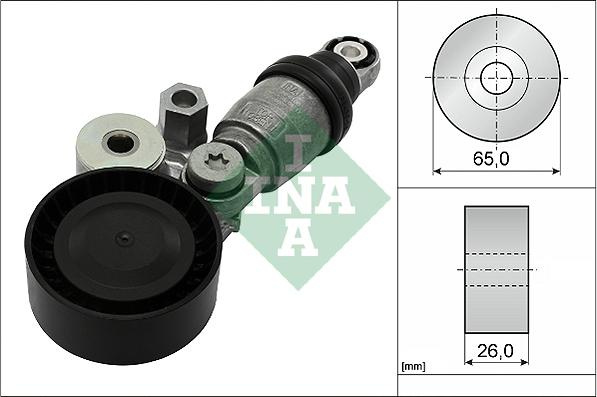 Intinzator.curea transmisie Multi-V belt tensioner MAZDA 2 3 MX-5 IV MX-5 RF TARGA 1.5 09.13- MAZDA 2 (DL), Sedan, 01.2015 - INA 534 0342 10