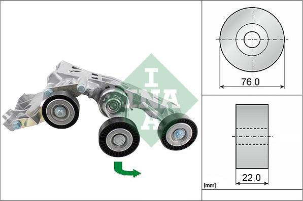 Intinzator.curea transmisie Multi-V belt tensioner MERCEDES A W169 B SPORTS TOURER W245 2.0 d 09.04-06.12 MERCEDES-BENZ A-CLASS (W169), Hatchback, 09.2004 - 06.2012 INA 534 0338 10