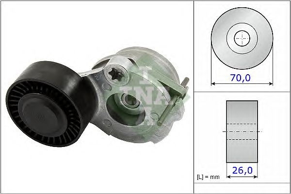 Intinzator curea trapezoidala AUDI A5 (8T3) - Cod intern: W20202897 - LIVRARE DIN STOC in 24 ore!!!