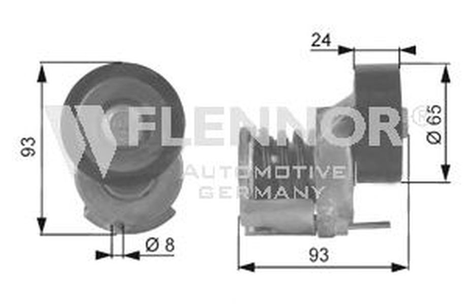 Intinzator curea VW JETTA III 1K2 FLENNOR FA20936
