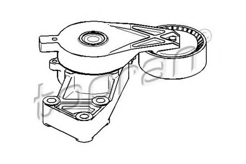 Intinzator curea VW TRANSPORTER V platou sasiu 7JD 7JE 7JL 7JY 7JZ 7FD TOPRAN 109746