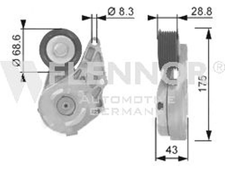 Intinzator curea VW VENTO 1H2 FLENNOR FA20959