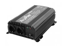 Invertor de tensiune AlcaPower by President 1000W 12V-230V, sinusoida pura, port USB PNI-ACAL607