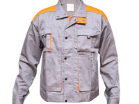 Jacheta de lucru poliester cu bumbac, gri/portocaliu marimea 50, 235g/m2 Breckner Germany BK77138