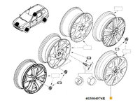 Janta aliaj 16" Dacia Duster