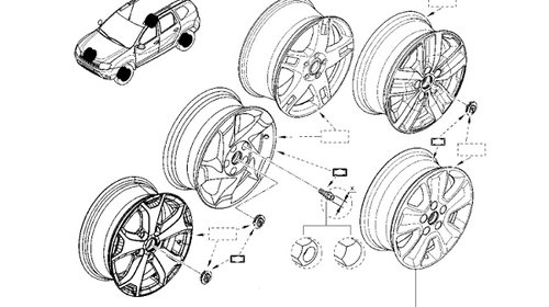 Janta aliaj 16" Dacia Duster