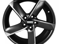 Janta aliaj FONDMETAL 7900 MATT BLACK MACHINED CB66.5 5/112 17X7 ET37