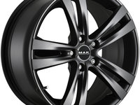 Janta aliaj MAK ZENITH MATT BLACK CB72 5/108 17X8 ET35