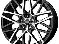 Janta aliaj MOMO AVENGER Matt Black Polished CB72.3 5/108 18X8 ET40