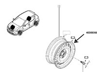 Janta tabla neagra 15" Dacia Logan 2 Sandero 2