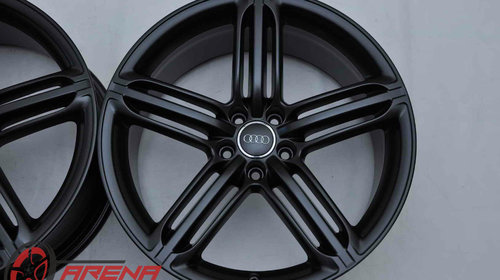 Jante 20 inch Originale Audi A7 S7 A8 S8 4H 4N R20 Segment Negru Mat