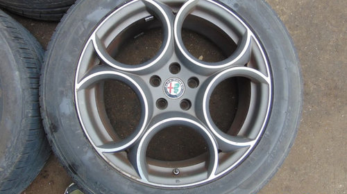 jante aliaj Alfa Romeo Stelvio R19 cu anvelope vara dot 2022 235/55/r19 Giulia afla romeo jante aluminiu doua culori