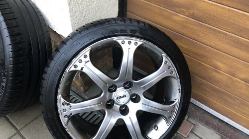 Jante aliaj audi a6 c6 4f 225/40/R18 cauciucuri michelin dot 0115