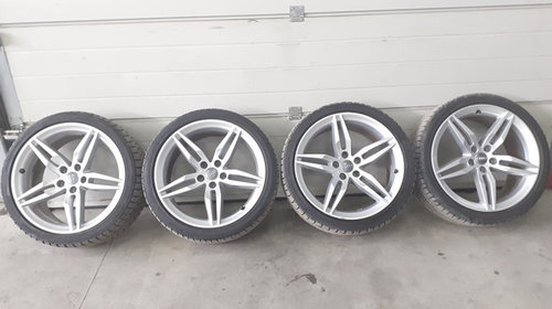 Jante aliaj Audi cu anvelope 19 - set S-Line Originale 255/35R19 Audi A4 B9 [facelift]